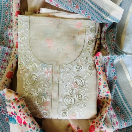 Beige Grace Ensemble – Where Tradition Meets Timeless Style