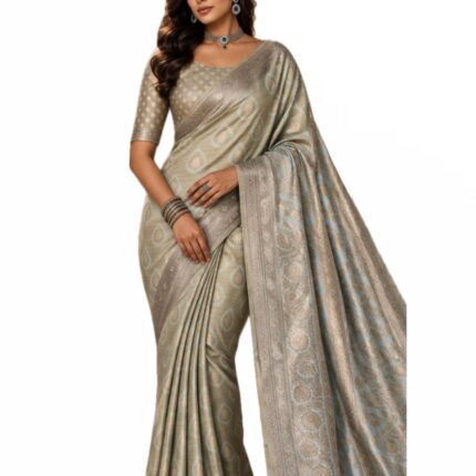 Green Banarasi Silk Saree