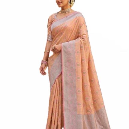 Pink Banarasi  Silk Saree
